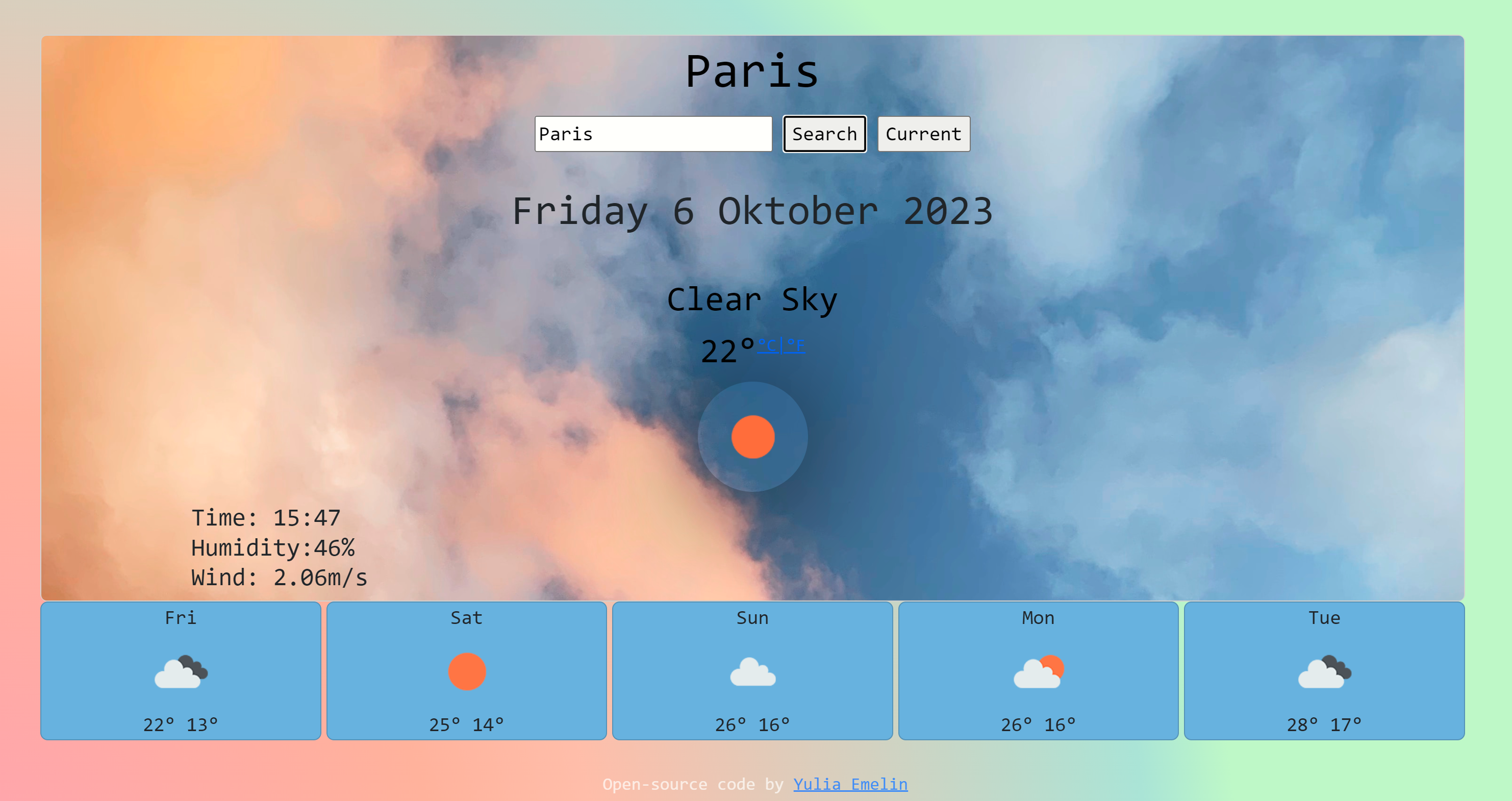 image of a project - weather